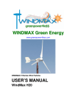 WINDMAX Green Energy USER`S MANUAL