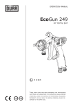 User manual EcoGun 248 - Dürr Systems Czech Republic as