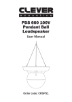 PDS 660 100V Pendant Ball Loudspeaker