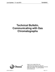 Communicating with Gas Chromatographs