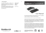 User Manual Goldtouch GTP-0044