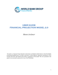 USER GUIDE FINANCIAL PROJECTION MODEL 2.0 Murat Arslaner