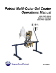 Patriot Mulit-Color Gelcoater Operations Manual