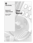 1794-6.5.9, Remote I/O Adapter Module User Manual