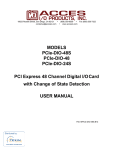 MODELS PCIe-DIO-48S PCIe-DIO-48 PCIe-DIO