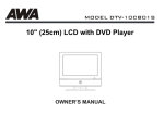 10" (25cm) LCD with DVD Player