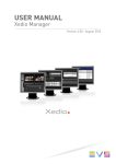 Xedio Manager User Manual