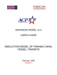 SIMULATION MODEL OF PANAMA CANAL VESSEL TRANSITS