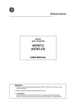 GE Astat CD Soft start Manual