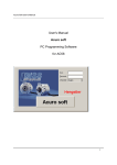 User`s Manual Acuro soft PC Programming Software for