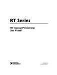 RT Series PXI/CompactPCI Controller User Manual