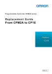 Replacement Guide From CPM2A to CP1E - Support