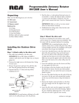 Programmable Antenna Rotator VH126R User`s Manual