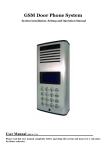 GSM Door Phone user manual