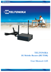 3G Mobile Router (RUT100) User Manual