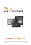 AUTIC SYSTEM MARINE PC Installation and User Manual