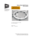 48" - 60" Heavy Duty Split Frame Manual