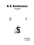E-Z Estimator- User Manual-3-5