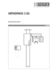 ORTHOPHOS 3 DS - Sirona - Technical Documentation