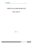 M602 SD card MINI Mobile DVR User manual