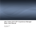SDL Tridion 2013 SP1 Experience Manager Basic User Manual