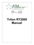 Triton RT2000 Manual - ATM of America, Inc.