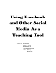 Using Facebook and Other Social Media As a