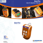 Crowcon Gas-Pro PID Portable Gas Detector User Manual