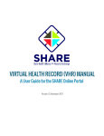 read or the SHARE VHR User Guide