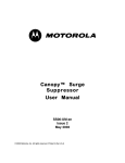 Canopy™ Surge Suppressor User Manual