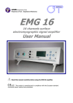 5. symbols used on emg16 and in the user manual