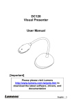 DC120 Visual Presenter User Manual [Important]