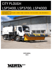 2015 City snow plough LSP3400-4000 user manual