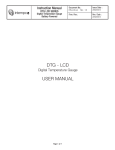 DTG - LCD USER MANUAL