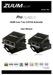 HE2 HDMI over Two CAT5/6 Extender User Manual