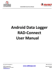 Android Data Logger RAD-Connect User Manual