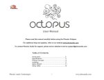 Octopus MT454 User Manual - Phoenix Audio Technologies