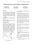 Handheld Device to Control Intelligent Lighting System