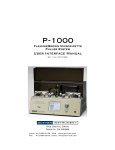 P-1000 GUI Manual - Sutter Instrument Company
