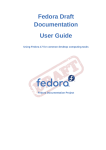 User Guide - Fedora Documentation