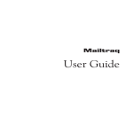 Mailtraq User Guide - Features in the Mailtraq email server