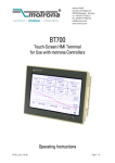 Touch-Screen HMI Terminal for Use with motrona Controllers
