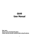 G649 User Manual