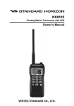 HX851 User Manual - Standard Horizon