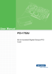 User Manual PCI-1752U - download.advantech.com