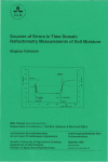 Sources of Errors in Time Domain Reflectometry Measurements of