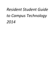 Resident Student Guide to Campus Technology 2014