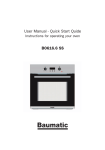 User Manual - Quick Start Quide BO616.6 SS