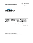 FS4410 SRIO State Analysis Probe User Manual