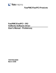 PIO VxWorks Software Driver User`s Manual - Preliminary